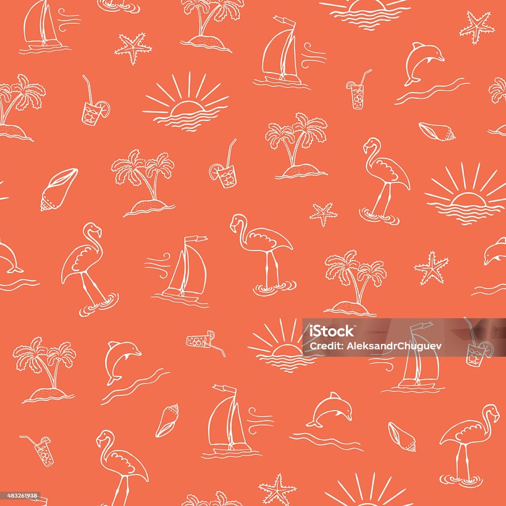 Sea Graphical Pattern Seamless Vector Sea Pattern Stock Illustration - Download Image Now ...