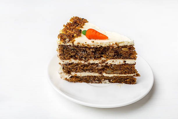 Piece of Carrot Cake Delicious Dessert- a Piece of Carrot Cake carrot cake stock pictures, royalty-free photos & images