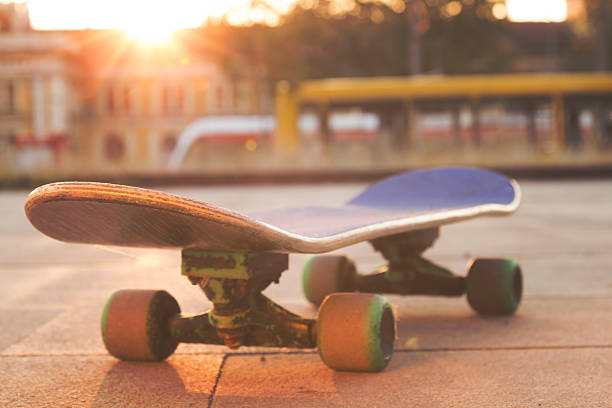 istock Skateboard on the street. 483263190