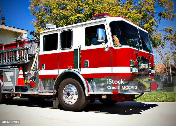 Fire Engine Stock Photo - Download Image Now - California, Firefighter, Fire Engine