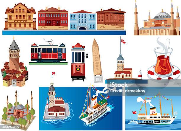 Vetores de Istambul e mais imagens de Istambul - Istambul, Santa Sofia, Barco a vapor