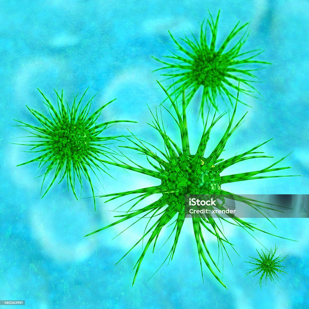 Ehec бактерий - 3d-рендеринга - Стоковые фото Бунтарство роялти-фри
