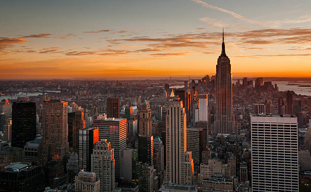 istock Midtown Manhattan skyline at sunset 483263995