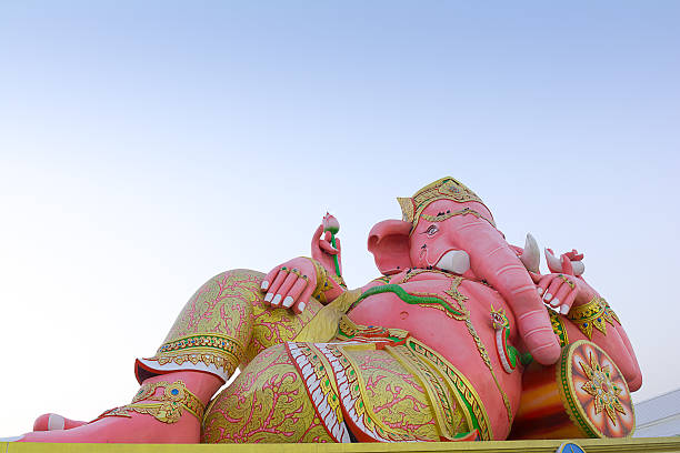 istock Pink Ganesha Statue at Saman Rattanaram Temple 483264251