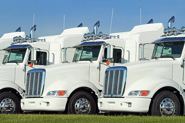 istock Semi Truck Cabs, In A Row 483265809