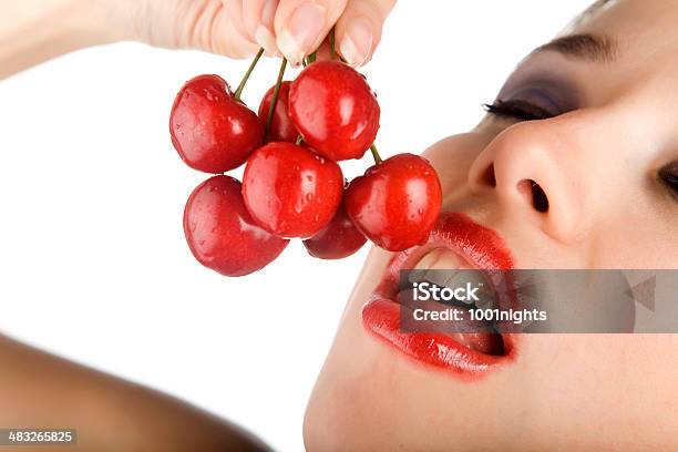 Fresh Cherries Stock Photo - Download Image Now - Adult, Adults Only, Artist's Model