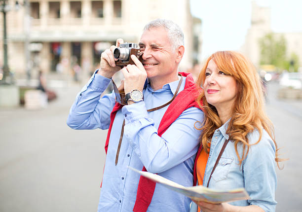 istock Mature couple traveling. 483265863