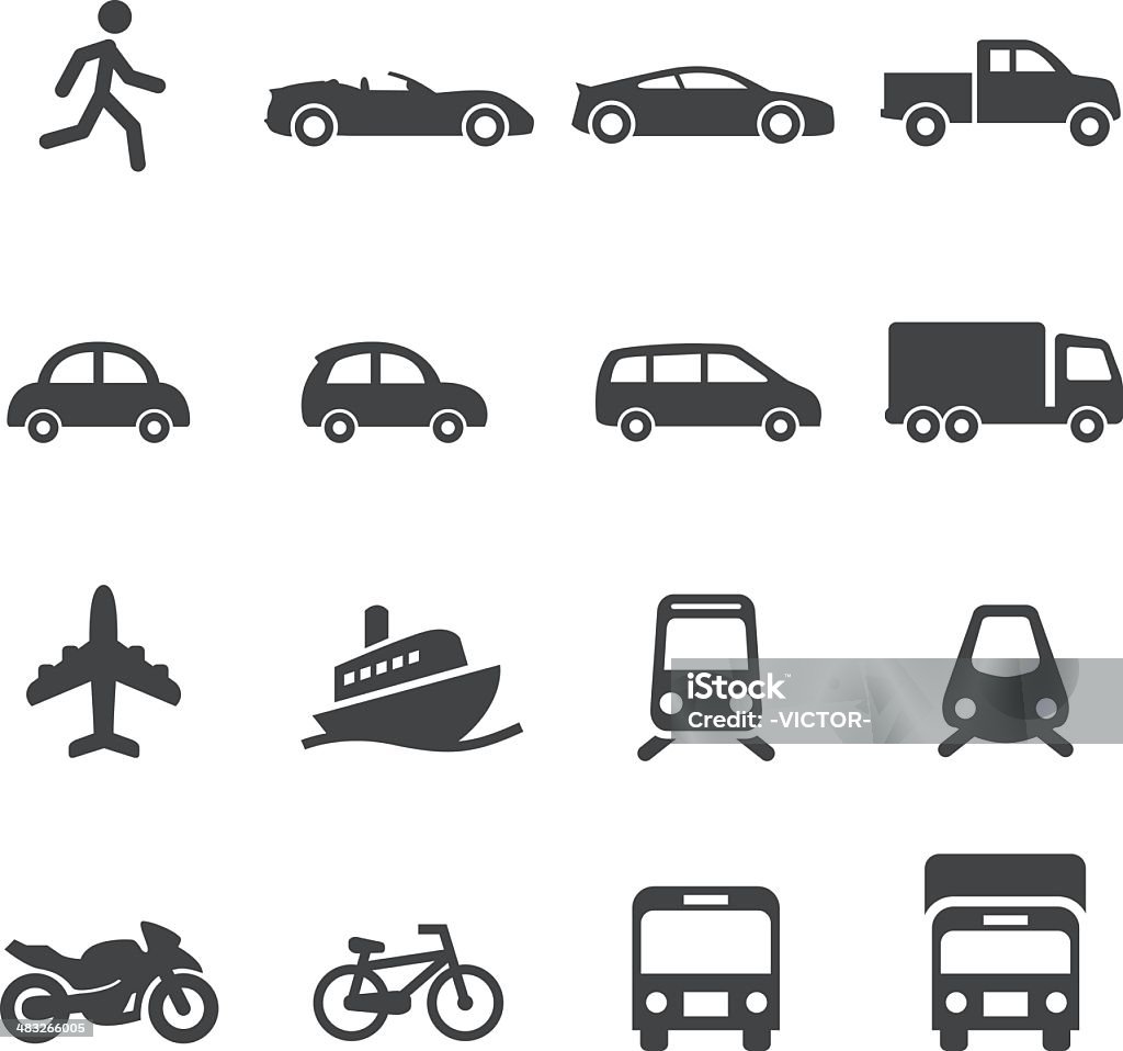 Modo de transporte ícones-série Acme - Royalty-free Pick-up arte vetorial