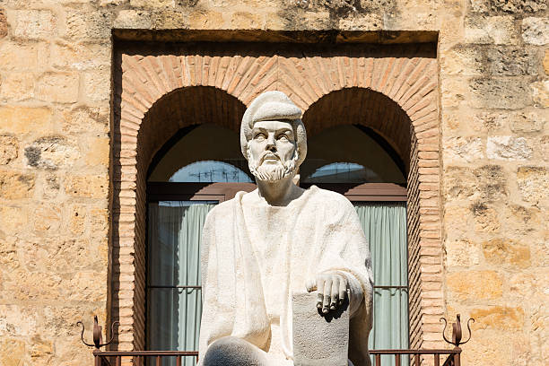 Detail of the statue of the philosopher Averroes (Ibn Rushd, a medieval Andalusian polymath) in Córdoba, Spain.