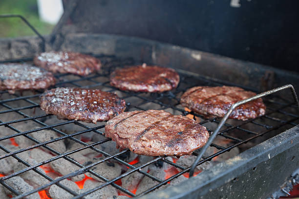istock Burgers on the Grill 483282076