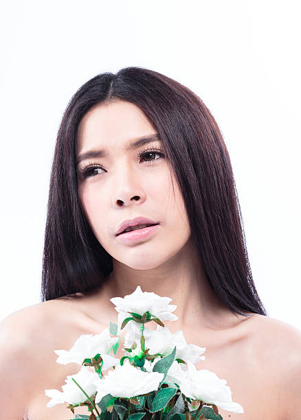 istock Asia women beauty and rose 483284618