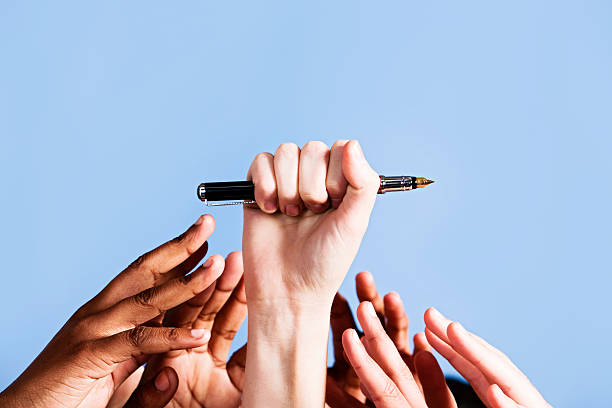 istock Gimme that pen; we need to write - right now! 483287703