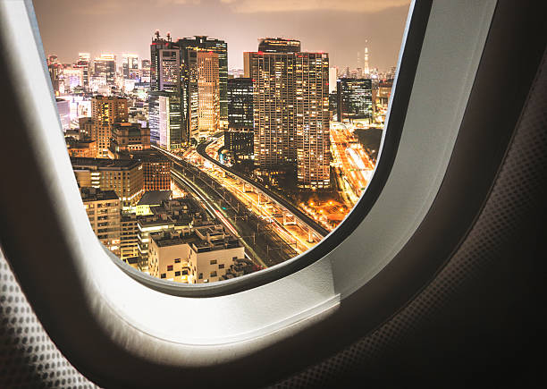 istock Tokyo skyline from the airplane 483288090