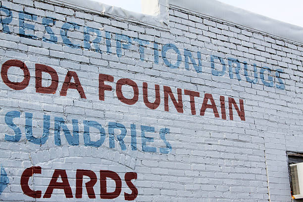 istock Old Brick Wall - Drug Store 483288152