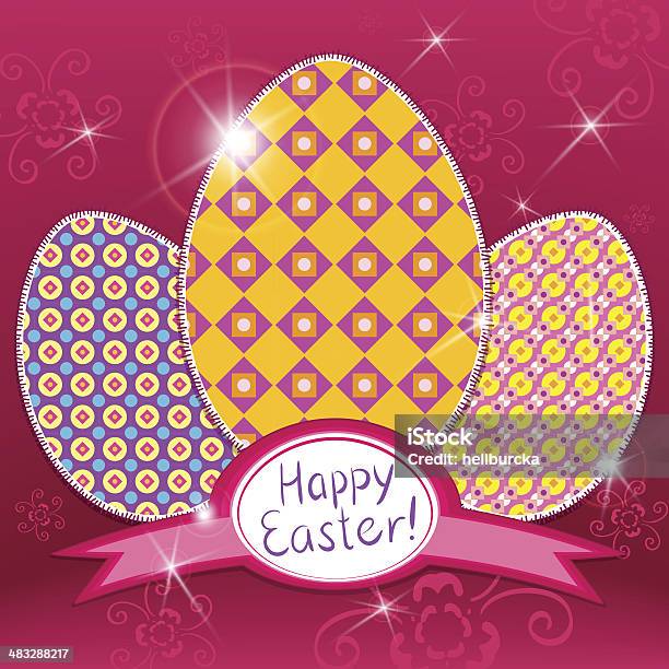 Easter Retro Background Stock Illustration - Download Image Now - Abstract, April, Backgrounds