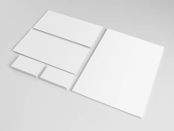 istock Set of branding elements on gray background 483289944