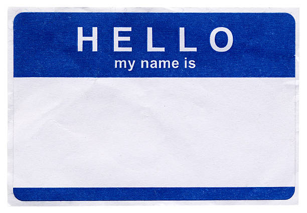 olá meu nome é - hello my name is imagens e fotografias de stock