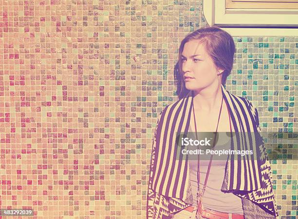 Trendy Daydreams Stock Photo - Download Image Now - Mosaic, Wall - Building Feature, 20-24 Years