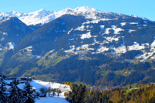 Above Zell AM Ziller: alpine landscape in Tyrol / Zillertal, Austria