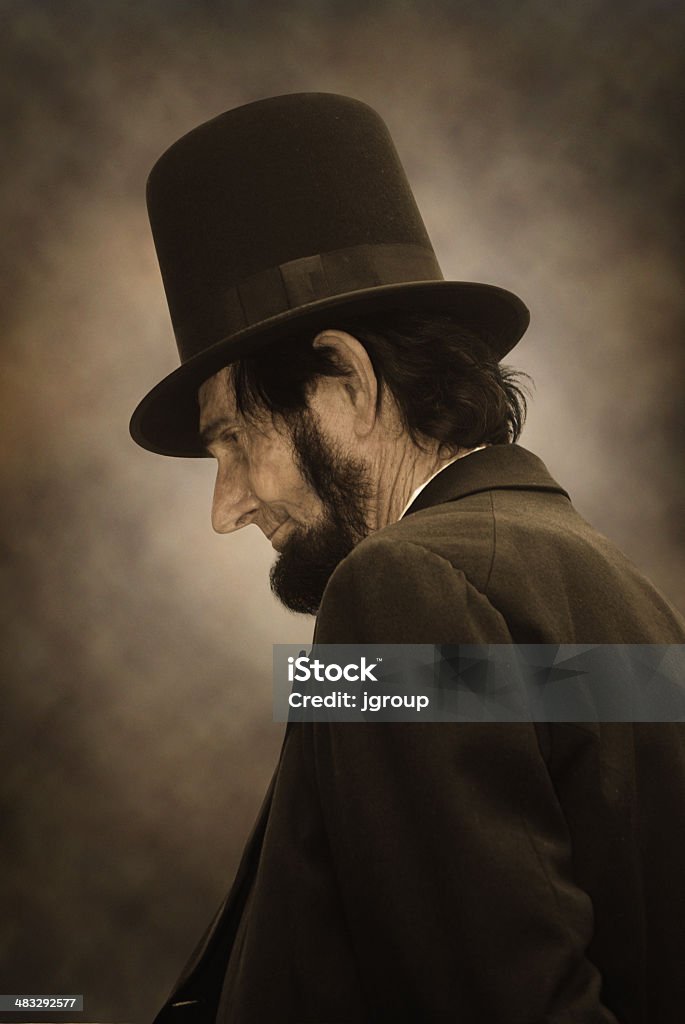 Perfil de Abraham Lincoln - Foto de stock de Abraham Lincoln libre de derechos