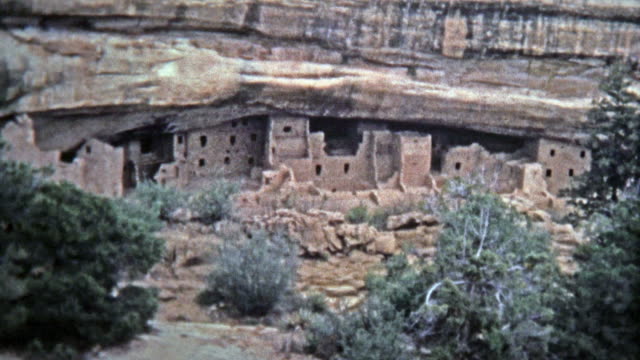 1972: Mesa Verde National Park native tribal cliff dwelling settlement.