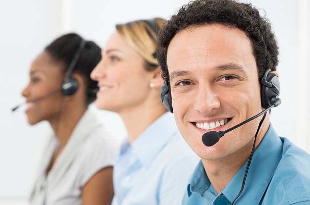 istock Happy Man With Headsets 483293163
