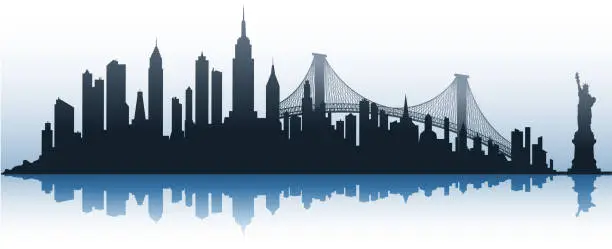 Vector illustration of city silhouette