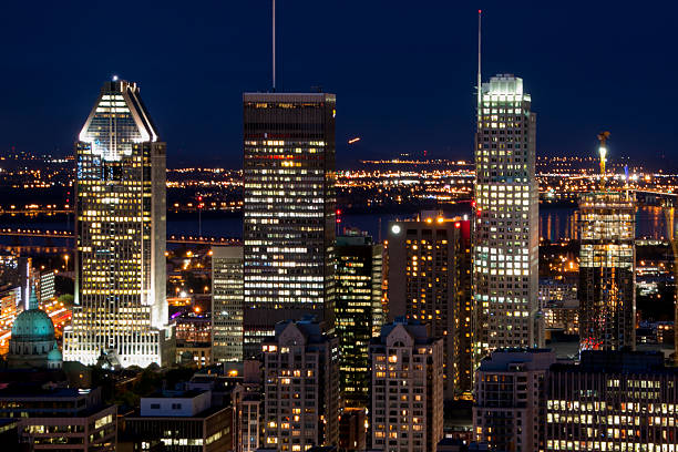 istock Montreal Skyline at Night from Mt Royal 483293622