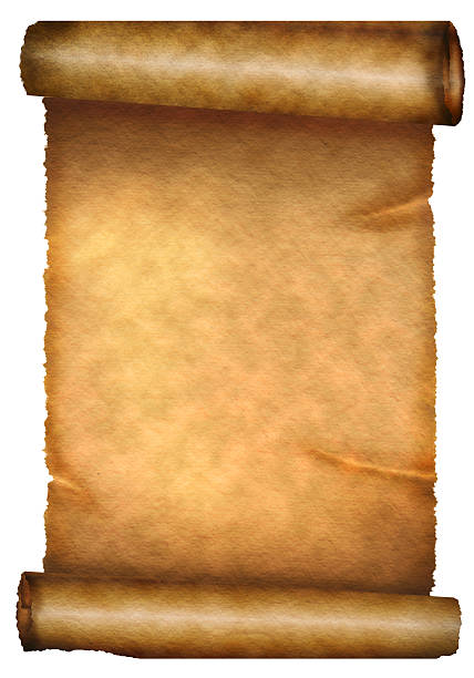 di scorrere - parchment vellum paper textured foto e immagini stock