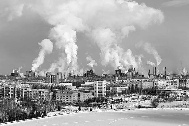 istock Environmental problem of environmental pollution and air in large cities 483296238