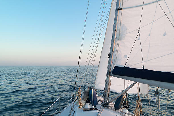 istock Sailboat  cruising at sea, Netherlands 483303320