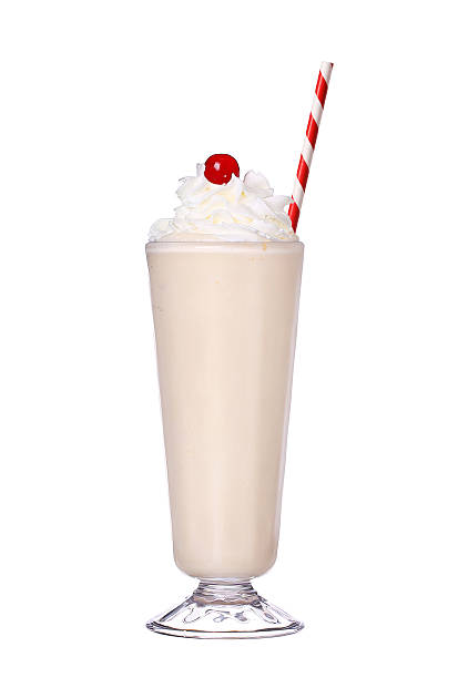 istock milkshakes vanilla flavor with cherry on top 483307574