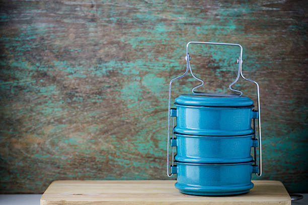 istock Metal tiffin, Thai food carrier 483310102