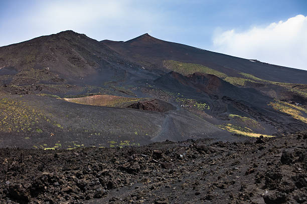 istock Mount Etna landscape with volcano craters in Sicily 483310116
