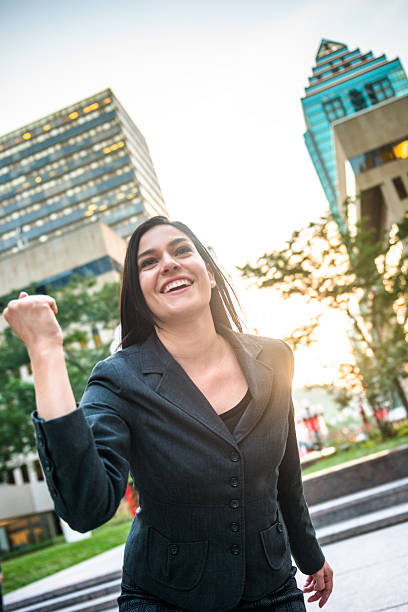 istock successful business woman exultation 483313898
