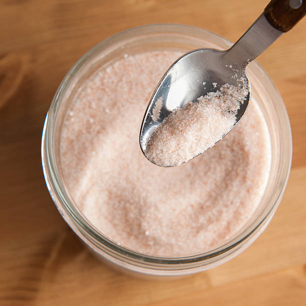 Himalayan Pink Salt stock photo