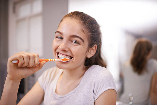 istock When I rise and shine, so do my teeth 483314402