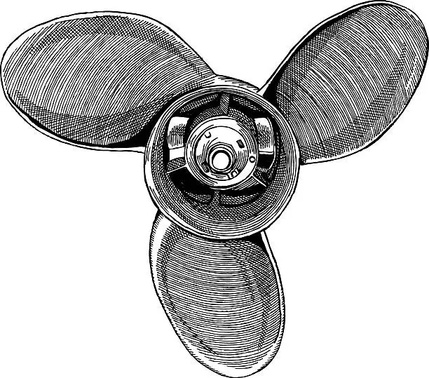 Vector illustration of Propeller