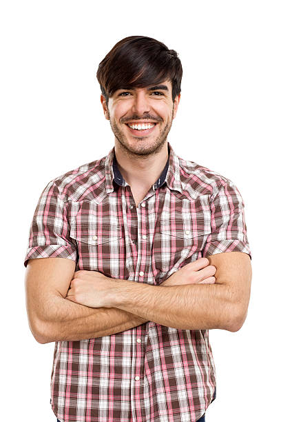 istock Portrait of smiling young man isolated on white background 483316714