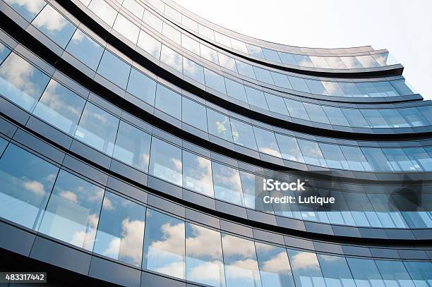 Modern Office Architecture Stock Photo - Download Image Now - Directly Below, Building Exterior, Low Angle View