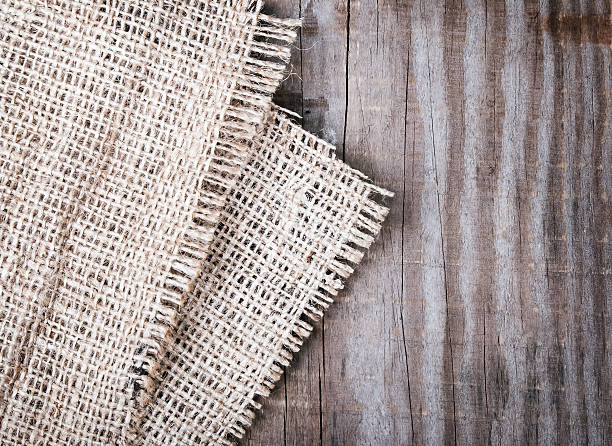 istock Sackcloth on the wooden table 483317929