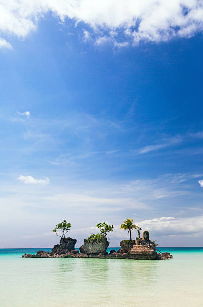 istock Willy's rock on a beach at Boracay, Philippines 483318187