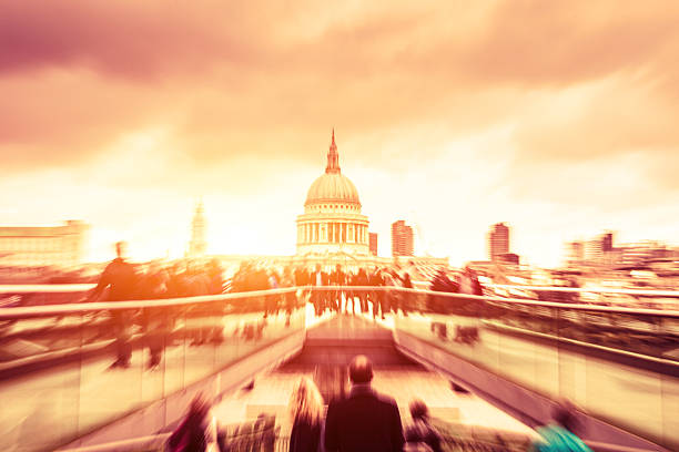 istock People on Millennium Bridge in London 483319121