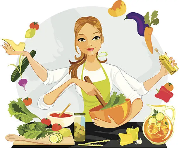 Vector illustration of Healthy Food Choices