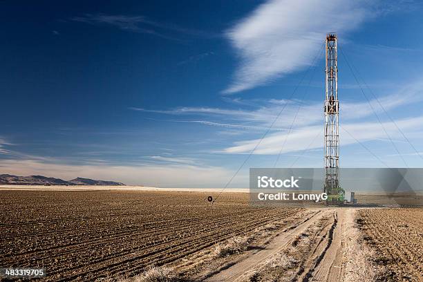 Fracking Drilling In Colorado Stock Photo - Download Image Now - Fracking, Offshore Platform, Drill