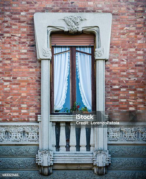 Art Nouveau Na Lucca Na Toscânia - Fotografias de stock e mais imagens de Ao Ar Livre - Ao Ar Livre, Arquitetura, Art Nouveau