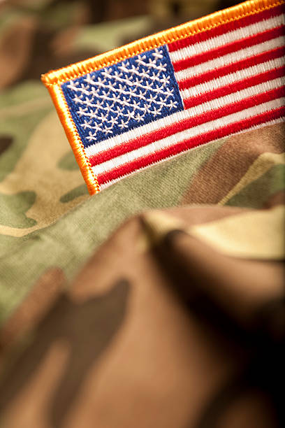 istock American Flag and Camoflage (Series) 483322861