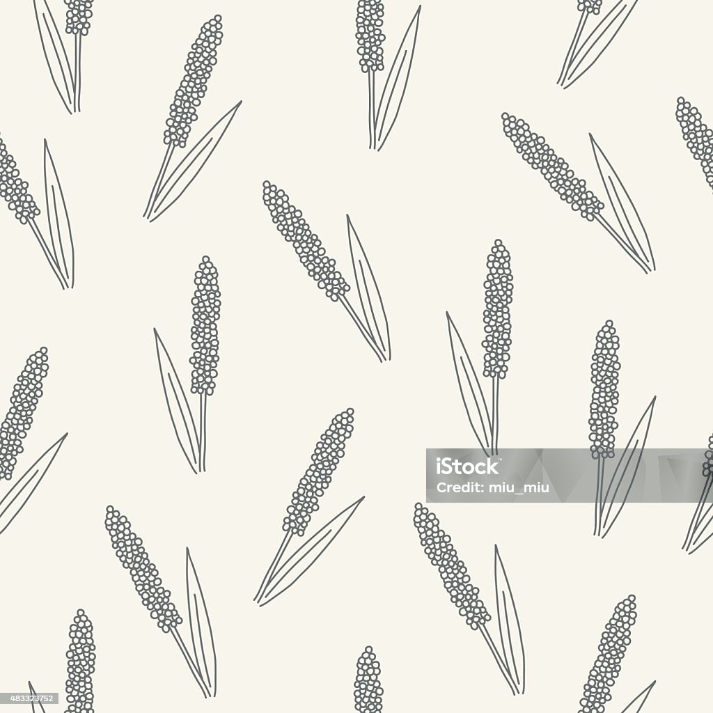 Millet Vector Pattern Seamless Pattern With Millet Stock Illustration - Download Image Now ...