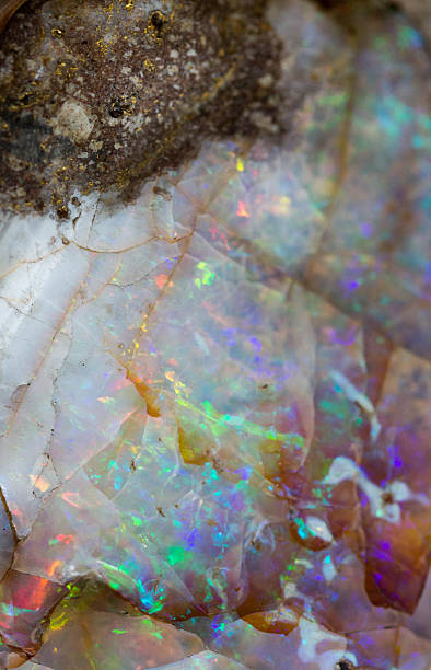 istock Quartz showing a rainbow of colours due to light refraction 483328558