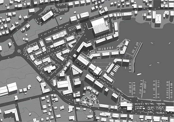 Vector illustration of urban city